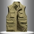 thumbnail image 2 of purcolt Men's Fishing Vest Lightweight Quick Dry Mesh Lining Cargo Vest with Multi Pockets for Outdoor Hiking Travel Work Photo, 2 of 5