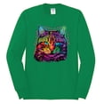 thumbnail image 3 of Wild Bobby, If You're Nice I Might Let You Live With Me Colorful Cat Animal Lover Mens Long Sleeve Shirt, Kelly, 2XL, 3 of 3