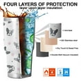 thumbnail image 7 of 30oz French Bulldog Tumblers Stainless Steel Tumbler with Lid and Straw,Vacuum Insulated Double Wall Travel Tumbler Cups Mug with Cleaning Brush for Coffee,Tea, 7 of 7