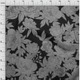 thumbnail image 4 of oneOone Cotton Flex Gray Fabric Floral Diy Clothing Quilting Fabric Print Fabric By Yard 40 Inch Wide, 4 of 4