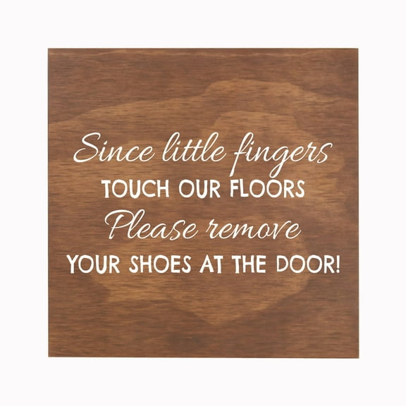LifeSong Milestones Little Hands Shoe Rope Sign For New Home - Little Fingers