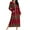 #04_Red, variant on Womens Long Nightgowns Plaid Zipper Robes Christmas Pajama with Pocket Long Sleeve Bathrobes Loose Full Length Loungewear Warm Sleepwear Crew Neck House Coat