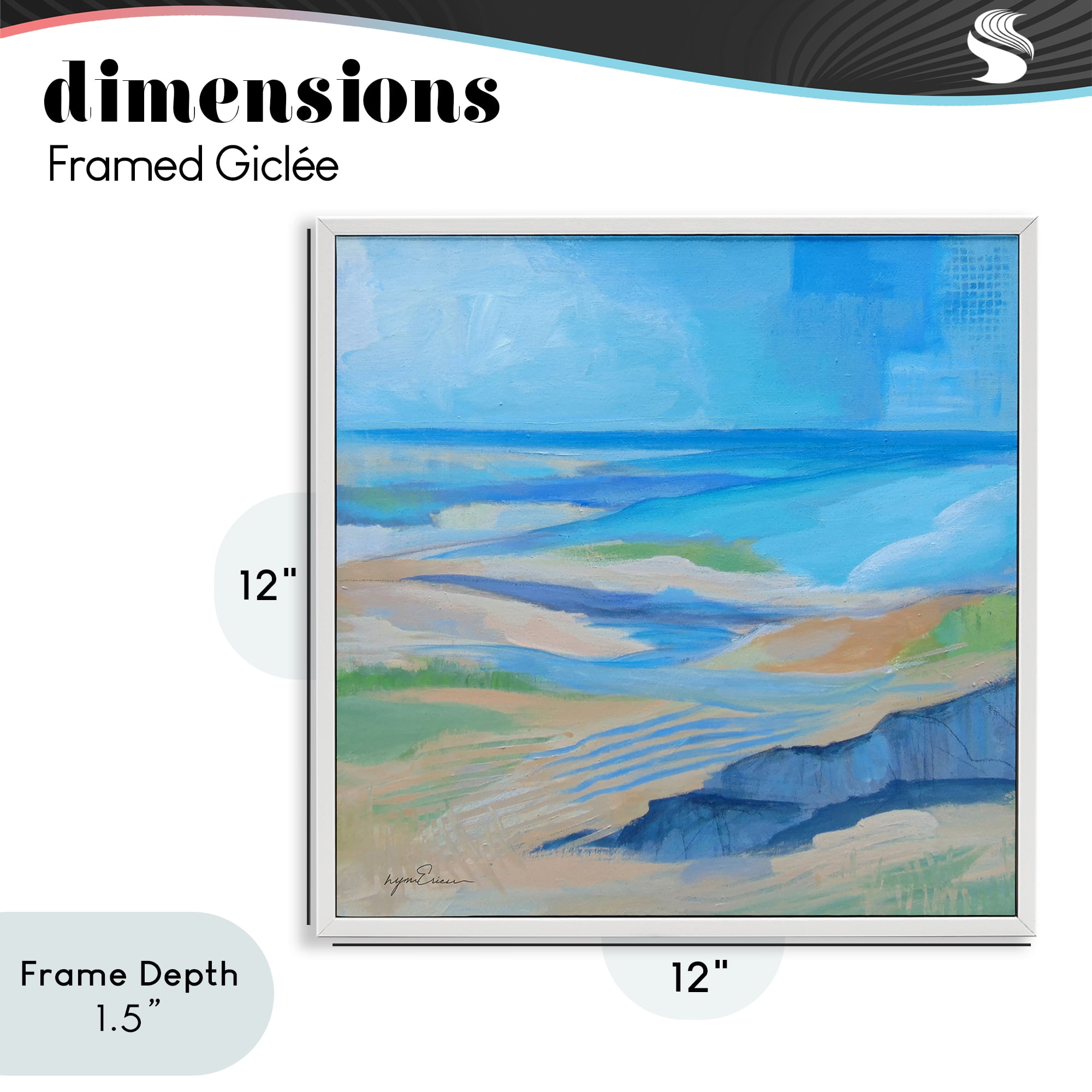 Stupell Industries After The Storm Beachscape White Framed Giclee Art, design by Lynn Ericson Fine Art