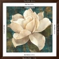 thumbnail image 5 of Art.com Gardenia Blossom Turquoise Art Print by Albena Hristova, Brown Frame Wall Art, 38" x 38", 5 of 5