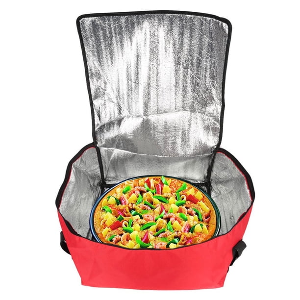 Sac Isotherme Livraison Pizzas 40x40x15 Cm – Triple Isolation – Poignées Renforcées – Parfait Restauration, Pique-nique & Livraison
