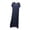 Blue, variant on Asxite Womens Pajamas Solid Rayon Stretchy Breathable Crew Neck Short Sleeve Nightgowns