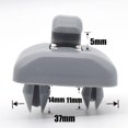 thumbnail image 5 of Clip interior para visera solar de 2 piezas, gancho de suspensión de visera solar de plástico Compatible con A1 A3 A4L A5 A6L A7 Q3 Q5 Q7 TT Juego de dos piezas gris, 5 of 5