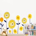 thumbnail image 4 of Etiqueta engomada de la pared de flores creativas, película adhesiva decorativa, pared, 4 of 5