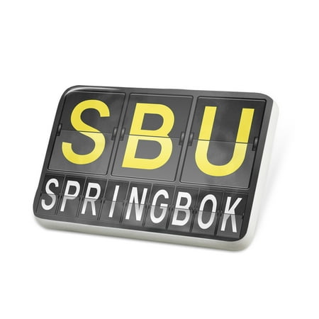 Porcelein Pin SBU Airport Code for Springbok Lapel Badge – NEONBLOND