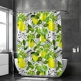 thumbnail image 2 of FREEAMG Bath Curtains Shower Curtain Lemon Fruits Summer Leaves Bathroom Waterproof Machine Washable Fabric Decor Shower Curtains for Bathroom, 66x72in, 2 of 6