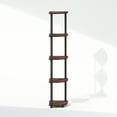 Furinno Turn-N-Tube 5 Tier Multipurpose Corner Display Rack Shelving ...