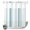 Turquoise, variant on No Hook Shower Curtain, Green Simple Lines Shower Curtains for Bathroom with See Through Top Window, Modern Minimalist Stripes Pattern Waterproof & Washable Bath Curtain Extra Long 72"x96"