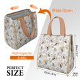 thumbnail image 3 of Cute Golden Retriever Insulated Lunch Bag for Women & Adults,Large Portable Soft Cooler Lunch Bag,Thermal Food Storage Tote with Pearl Cotton,8.66L,8.75x5.75x9.5 Inch, 3 of 6