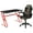 Camouflage, variant on Bowery Hill 2 Piece Z-Frame Gaming Desk Set in Red and White