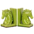 thumbnail image 1 of Urban Trends Collection: Stoneware Horse Bookend Gloss Distressed Finish, 1 of 2