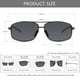 thumbnail image 5 of Gafas de Sol SUNGAIT Ultraligeras Rectangulares para Hombre SGT458QH-QMLV-6, 5 of 7