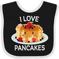 thumbnail image 3 of Inktastic I Love Pancakes with Cute Stack of Pancakes Boys or Girls Baby Bib, 3 of 4
