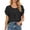 Black*, variant on RUTAYY Women's Blouse Loose Fit Solid Color Crew Neck Short Sleeve Tops Comfortable Casual Daily Wear Travel Vacation Shirts