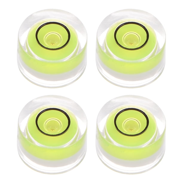 4uds Redondo Burbuja Nivel 10x6mm Mini Circular Centro Espíritu Niveles para Nivelación Cámara Trípode Telescopio Taller Tocadiscos Imágenes Marco, Lima