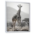 thumbnail image 2 of Designart "Africa Giraffes gracefulness I" African Floater Framed Wall Art Living Room, 2 of 7