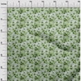 thumbnail image 3 of oneOone Viscose Chiffon Green Fabric Florals Quilting Supplies Print Sewing Fabric By The Yard 42 Inch Wide, 3 of 6