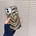 thumbnail image 6 of Owlwon 3D Heart Phone case for Women Girls, Soft TPU Material Thin Protective Csae for iPhone 11-Silver, 6 of 8