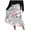 Gray, variant on Levmjia Women's Midi Skirt Fashion Casual Polyester Flowy Skirt Zipper Floral Printed A-Line Skirt Flowing Vacation Daily Wear Summer