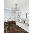 thumbnail image 3 of JAMP25MBSB AFX Jamie 4- Light Pendant in Contemporary-Modern-Transitional Style 24.1 Inches Tall and 25.1 Inches Wide-Satin Brass Finish, 3 of 3