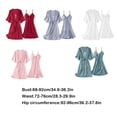 thumbnail image 2 of facefd Femmes Vêtements de Nuit Robe de Bain Robe Lingerie Intime Polyester Lavable en Vrac Intérieur Ménage Sommeil Tenue Gris-Bleu, 2 of 8