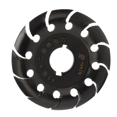 

Grinder Shaping Disc Stainless Steel 12 Teeth Carving Disc for Angle Grinders Wood Rubber Black