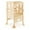 Light Brown, variant on Costway Folding Kitchen Kids Step Ladder Stool Wooden Toddler Safety Tower Helper Coffee