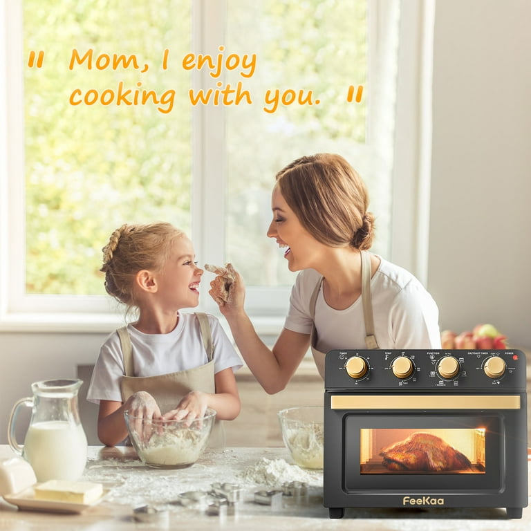21.5 Quart 1800W Air Fryer Toaster Countertop Convection Oven with Recipe -  Costway