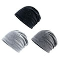 thumbnail image 7 of Kumdkd Oversize Thin Cotton Skull Cap Chemo Cap Night Sleeping Hat for All Seasons, Soft Stretchy Sleep Cap Unisex Skull Cap Chemo Hat for Cancer Patients, 7 of 7