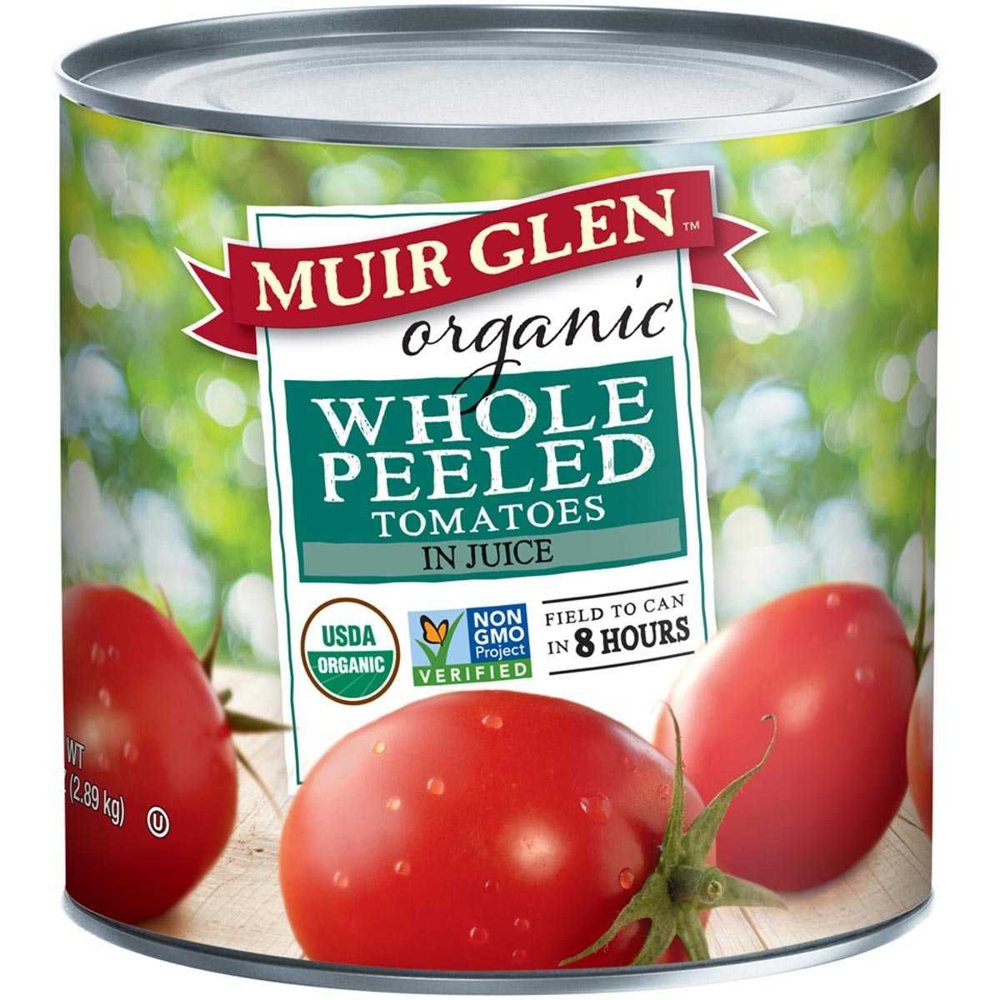 Muir Glen Organic Whole Peeled Tomatoes Case of 6 102 oz Walmart