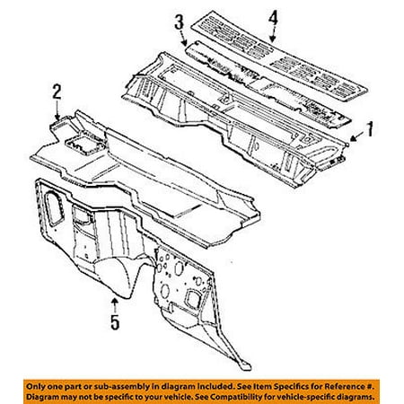 - Jeep CHRYSLER OEM 87-99 Cherokee Cowl-Grille 55008832