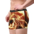 thumbnail image 2 of Fotbe orange lightning Men’s Total Support Pouch Boxer Briefs, X-Temp Cooling, Moisture-Wicking Underwear, Regular, Long-leg and Trunk-Large, 2 of 5