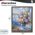 thumbnail image 4 of Stupell Industries Tropical Beautiful Bouquet on Ledge Brown Floating Frame Canvas Art, 17 x 21, by Creative Studio, 4 of 8