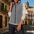 thumbnail image 2 of Jinhomg Women's Fashion Fleece Vest Cozy Lighweight Sleeveless Teddy Fuzzy Cardigan Jackets Fall Winter Sherpa Warm Vest with Pockets, 2 of 7