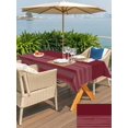 thumbnail image 5 of Outdoor Tablecloth with Umbrella Hole for Patio/Picnic/Party/Camping, Red Striped Waterproof Table Cloth Rectangle Table Cover Washable, Vintage Stripes Ombre (52"x 70"), 5 of 8