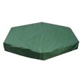 thumbnail image 3 of Cubierta para arenero impermeable a prueba de polvo, protección para piscina, cubierta para arenero verde Hexagonal con cordón, 3 of 5