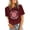 Wine, variant on Xmyrz Volleyball Shirts For Women Volleyball Graphic Game Day Team Tee Tops Casual Loose Short Sleeve Crewneck Summer Shirts