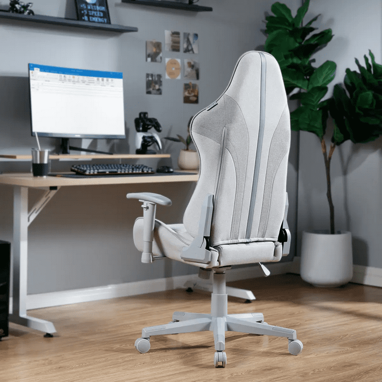 X Rocker Mysa PC Gaming Chair Gray Gray Base 24.4 x 27.2 x 48.4 51.2 Walmart