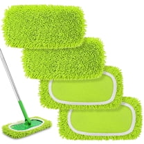 TidyBliss Reusable Microfiber Mop Pads 4 Pack Compatible with Sweeper