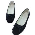 thumbnail image 4 of Miluxas Women's Comfortable Ballet Flats Round Toe Flat Shoes for Women Bow Dressy Flats Shoes Black 7(39), 4 of 4
