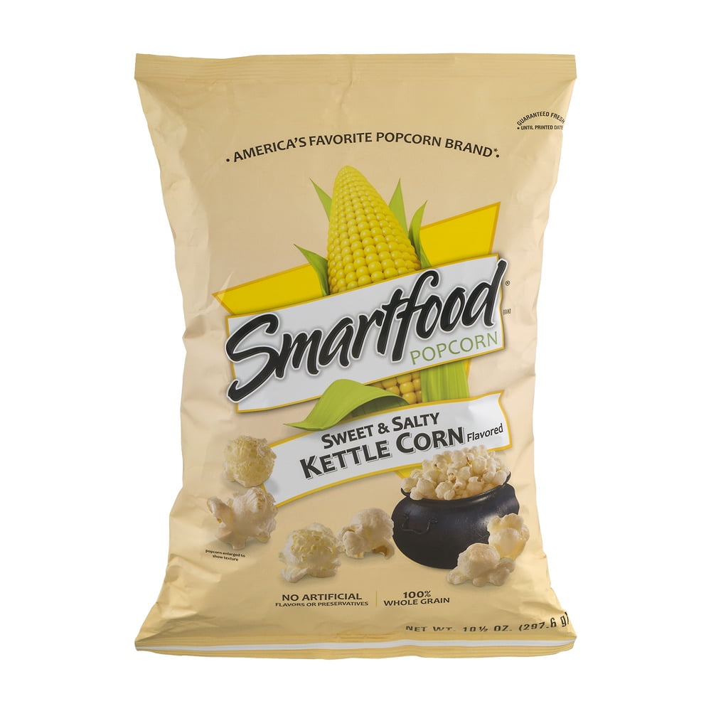 Smartfood Sweet & Salty Kettle Corn Popcorn, 10.5 Oz Bag