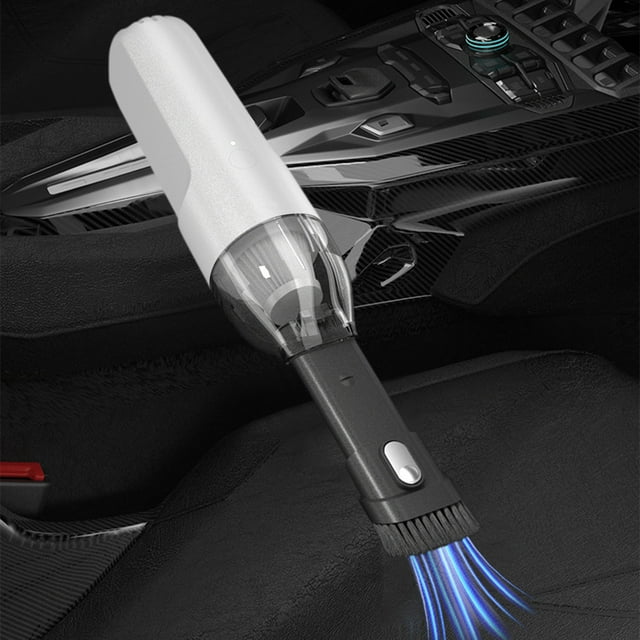SSZMDLB under $5 Portable Car Vacuum, Handheld Vacuum Cleaner with High Power Suction, USB Rechargeable Mini Vacuum for Vehicle Detailing, Keyboard Maintenance, Crevice Dust Removal