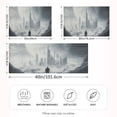 thumbnail image 4 of Dailycode Satin Pillow Case Queen Silk Pillow Cover for Hair and Skin Envelope Closure Fantasy Planet City 20"x30", 4 of 9