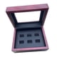 thumbnail image 5 of Vitrina para anillos de , interior de cuero sintético, protección para regalos, recuerdos para aficionados, organizador de anillos versátil. 6 hoyos, 5 of 8