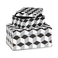 thumbnail image 4 of Set Of 2 Rectangle Geometric Pattern Decorative Boxes, 4 of 4
