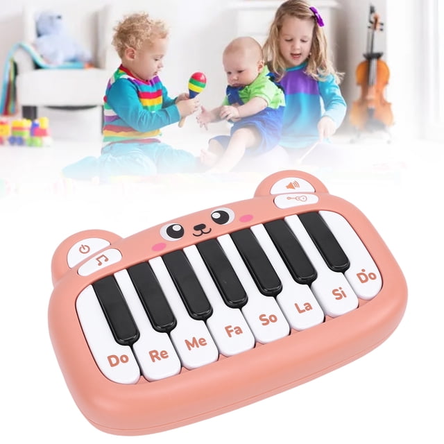 Piano Para Bebés, Instrumentos Musicales De Juguete Para Niños Pequeños, Teclado Portátil De Bolsillo Para Niños Con Diseño De Tonos Duales De Guitarra De Piano